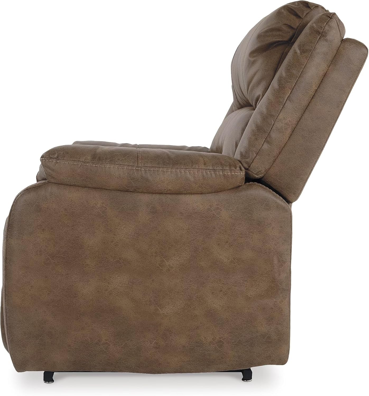 Ashley Yandel Faux Leather Electric Power Lift Recliner for Seniors (Brown)