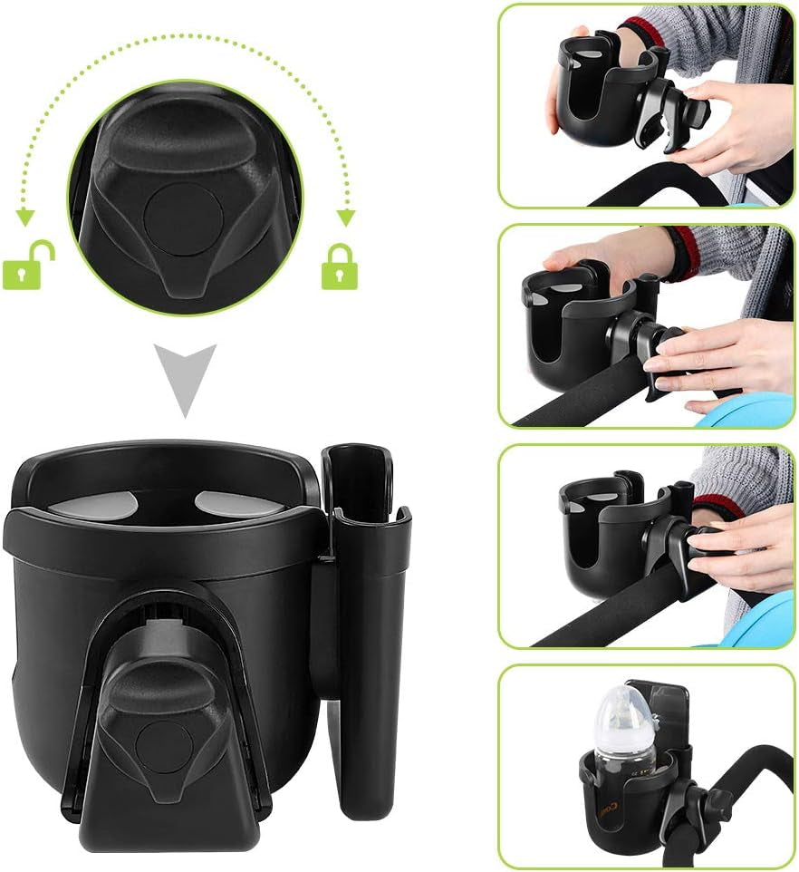 2-In-1 Walker & Wheelchair Cup Holder with Phone Holder