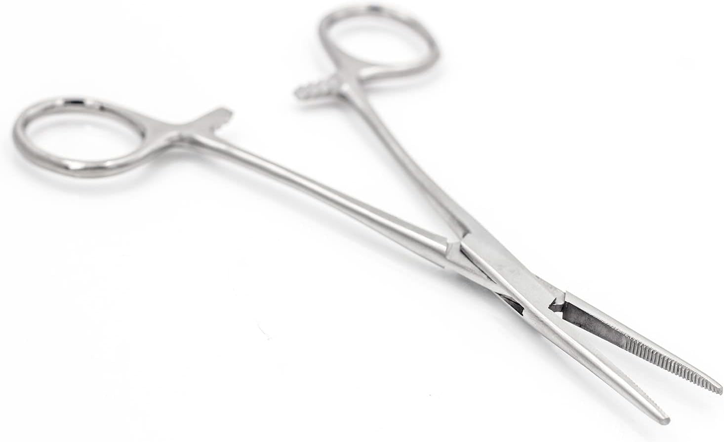 Kelly Forceps, Medical Forceps, Locking Forceps, Silver, 5.5"