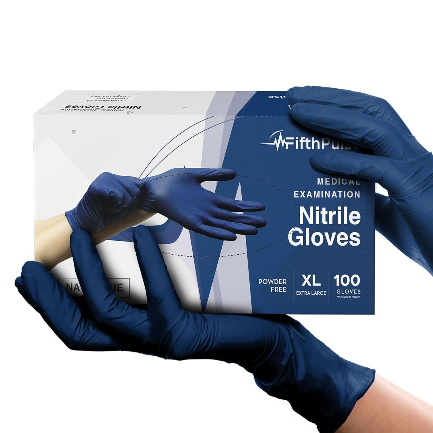 Navy Nitrile Gloves, Small � 100Ct