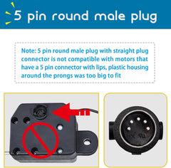 4-Button 5-Pin Hand Control with Backlight for Lift Chairs