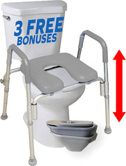 Ultimate Bariatric Raised Toilet Seat - 600 Lb Capacity