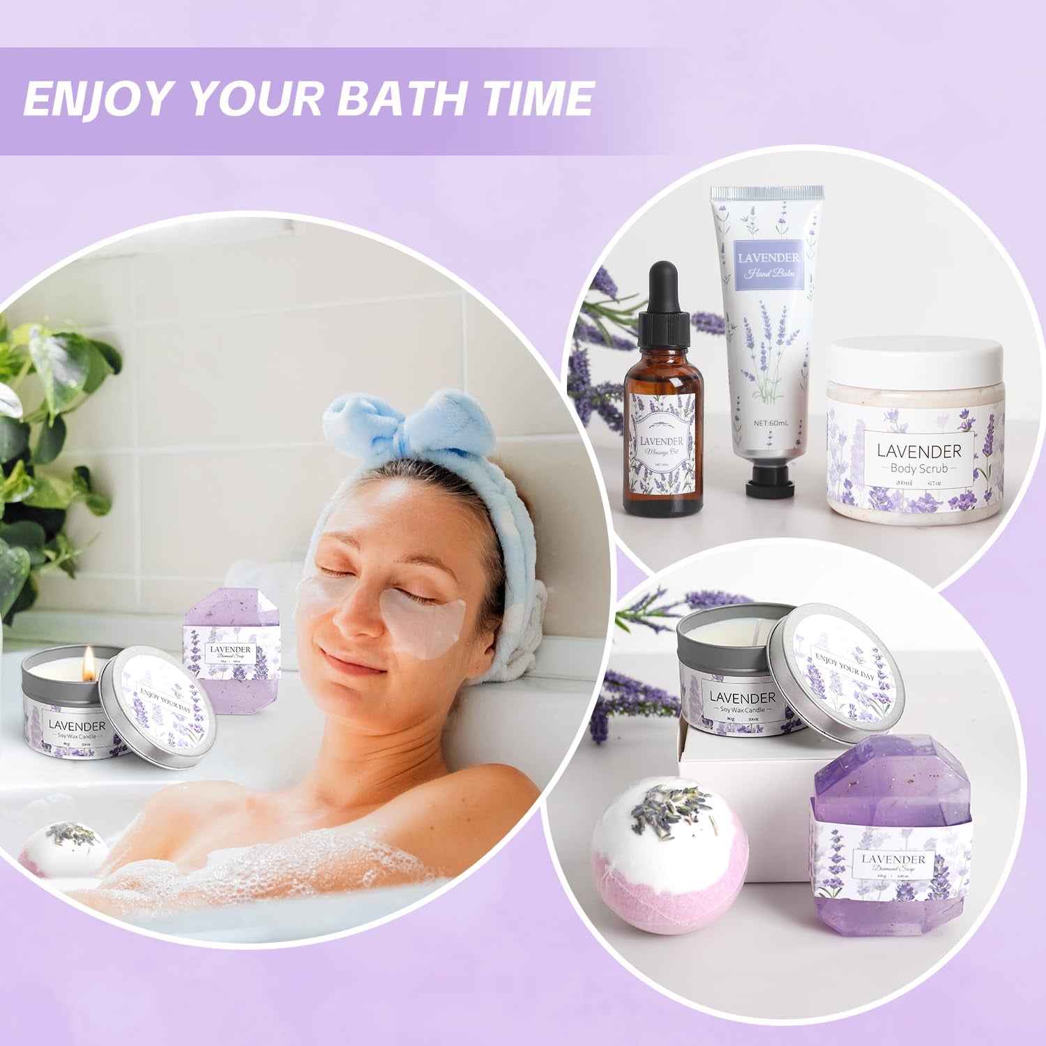 Lavender Spa Gift Set, 11 Pieces