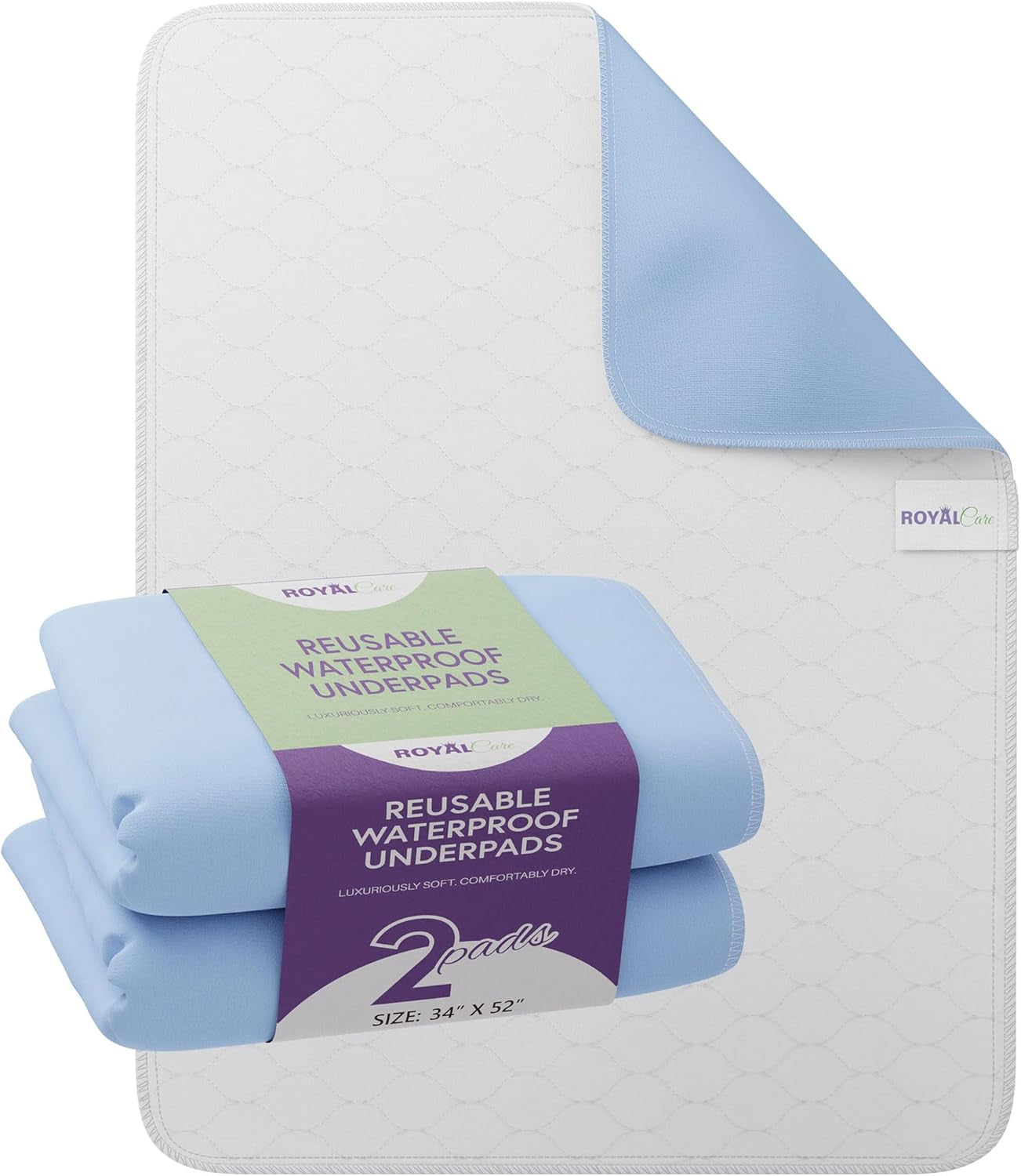 17. Incontinence Bed Pads - 4-Pack, 34" X 36"