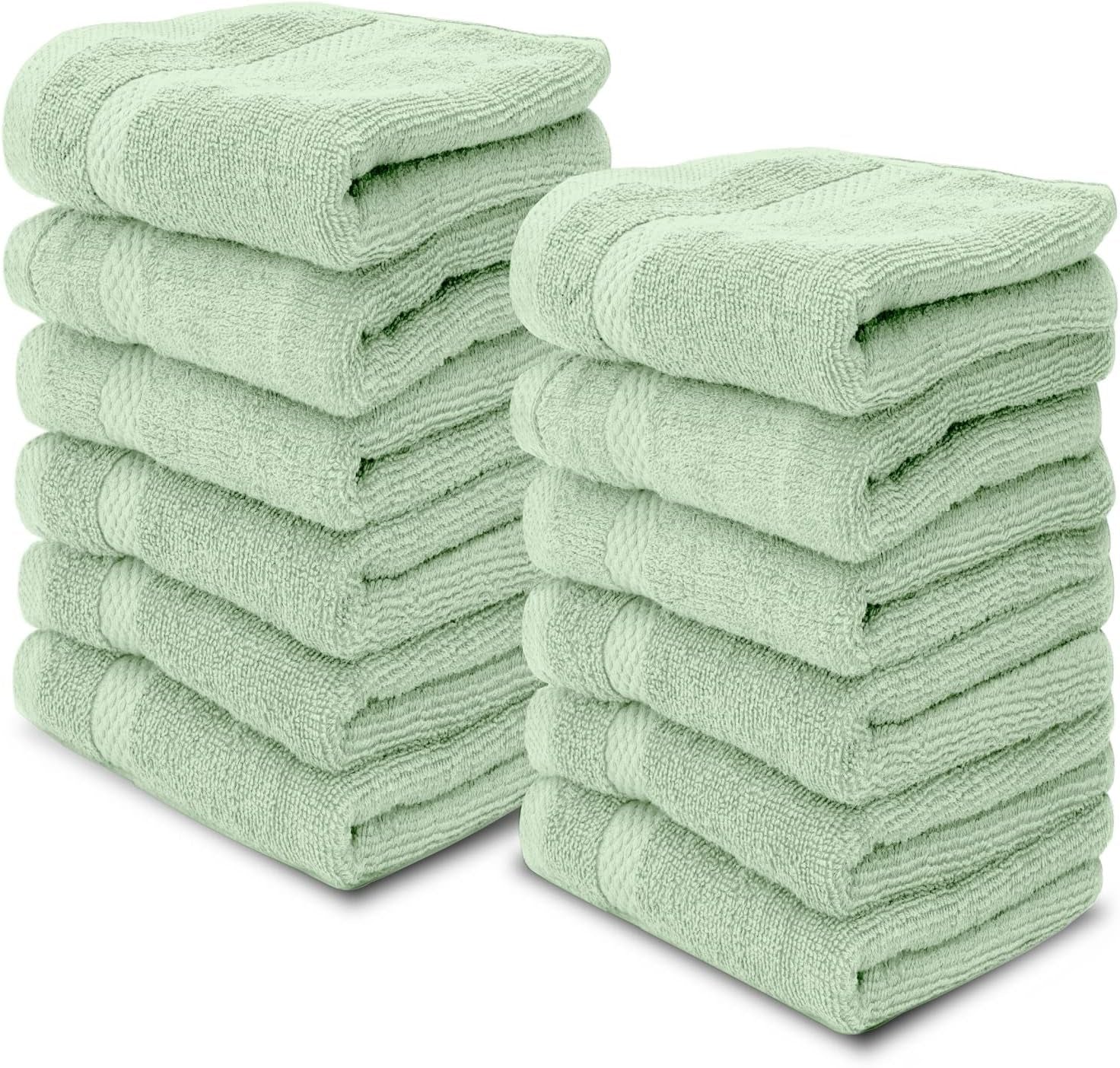 Luxury Cotton Washcloths � 12 Pieces