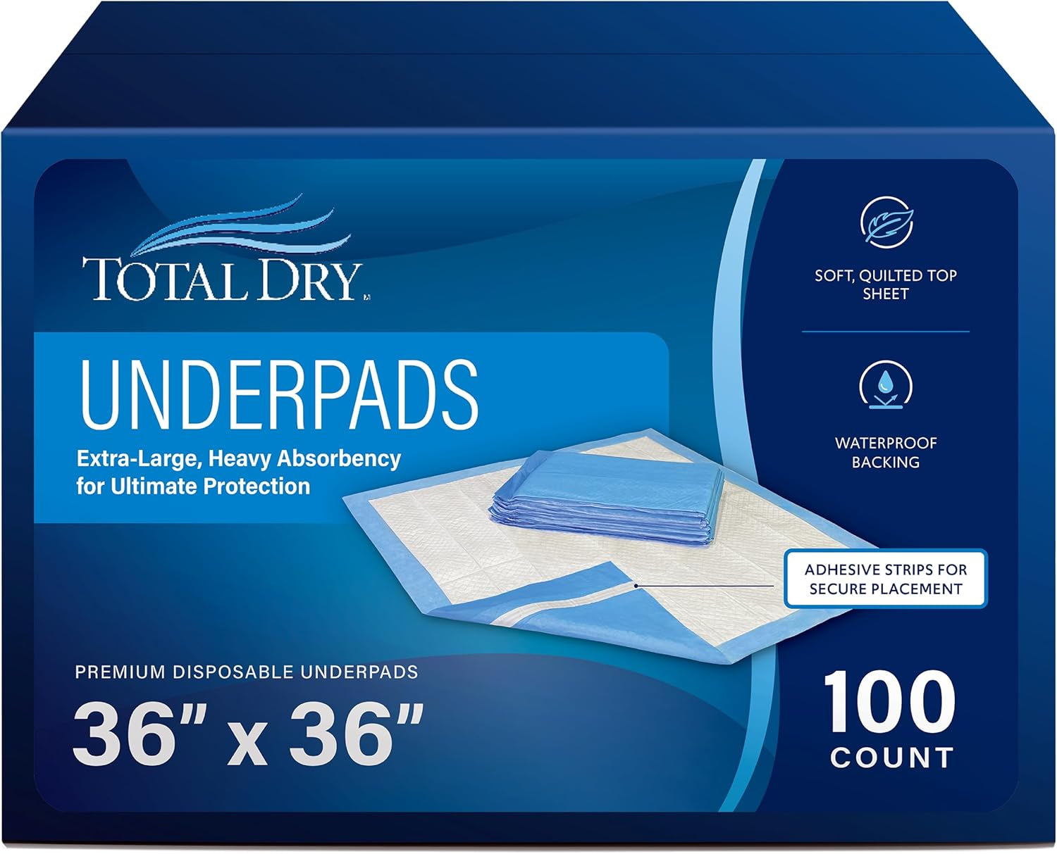 Ultra Absorbent Heavy Duty Disposable Incontinence Bed Pads - 36" X 36"