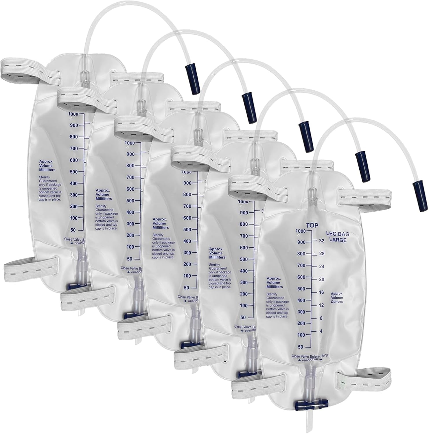 Easy-Tap Leg Bags � 1000Ml, 5 Bags