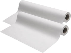 Exam Table Paper - 18''X125’ Disposable Standard White Textured Crepe Medical Barrier Cover Roll - Wide Paper Rolls for Spas, Daycares, Doctors, Chiropractors, Examination and Massage Tables (2)