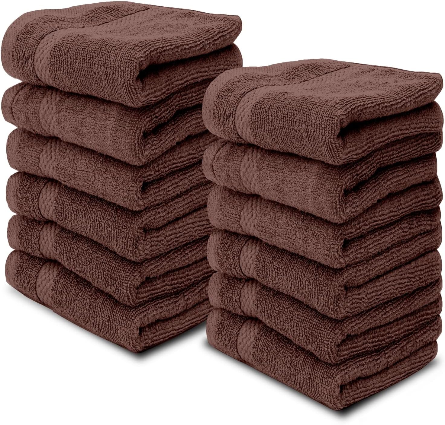 Luxury Cotton Washcloths � 12 Pieces