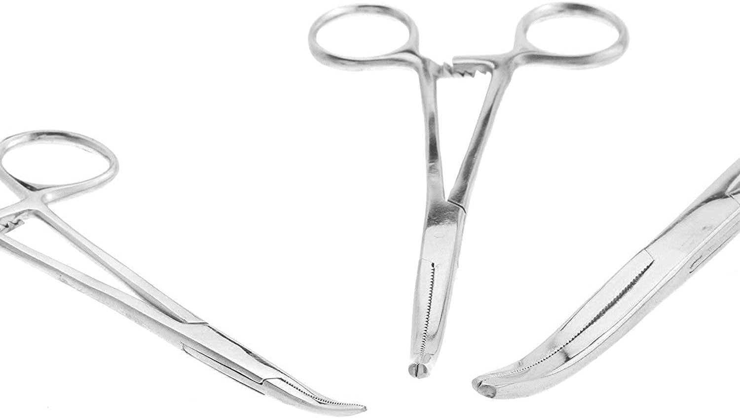 Ultimate Hemostat Set, 6 Piece Ideal for Hobby Tools, Electronics, Fishing and Taxidermy (8", 6.25" and 5")