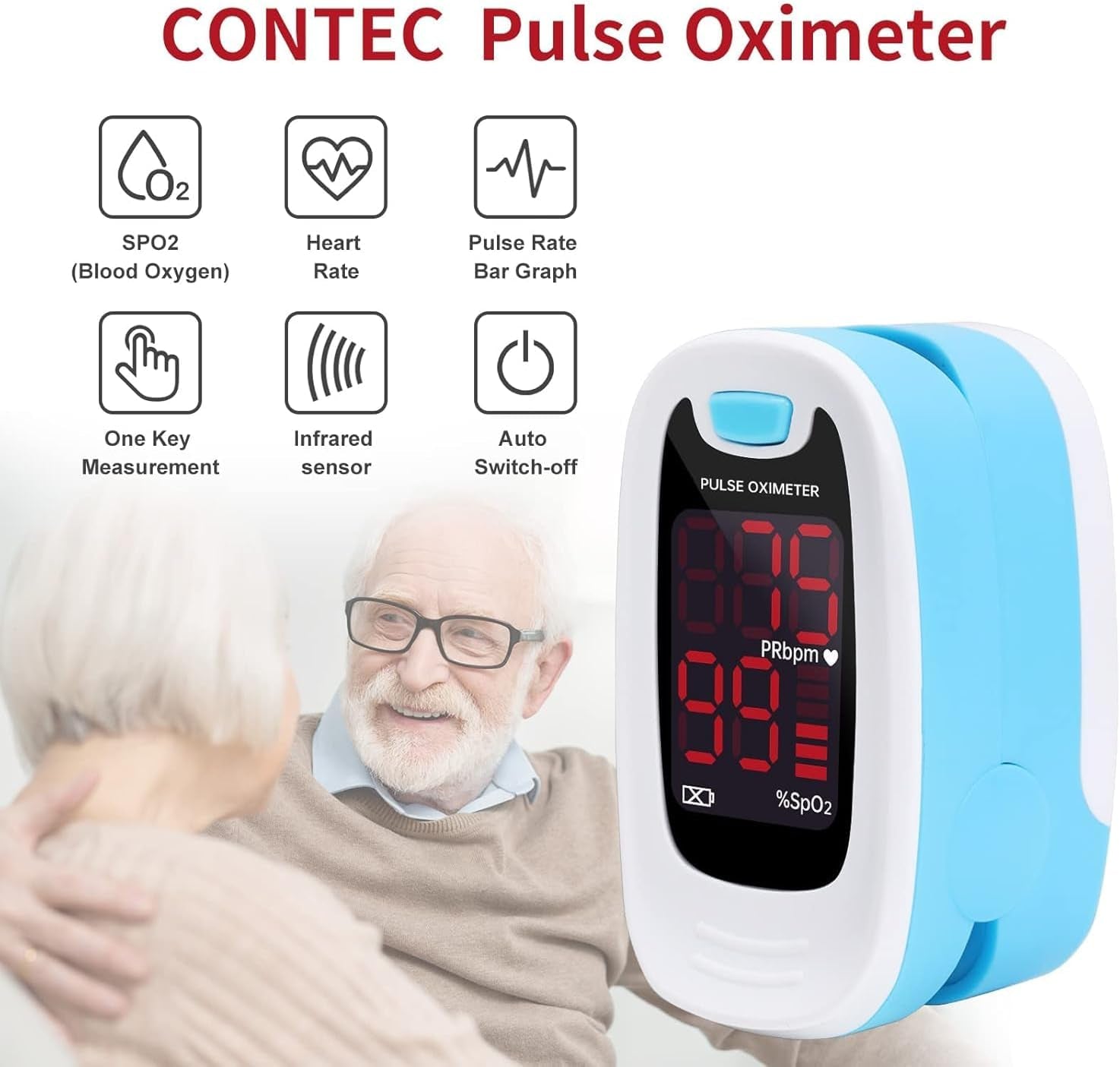 10.  Pulse Oximeter - Spo2, PR, LED Display