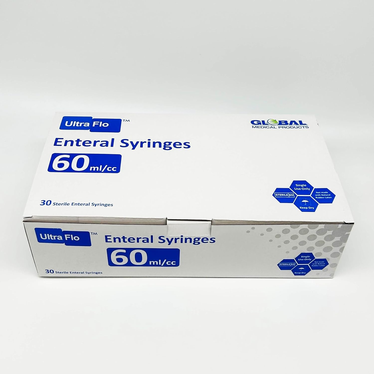 Ultraflo 60Cc Enteral Feeding Syringes by  - Enfit & ISO 80369-3 Certified, Bpa/Dehp/Latex-Free, Transparent Barrel (60CC, QTY 30)