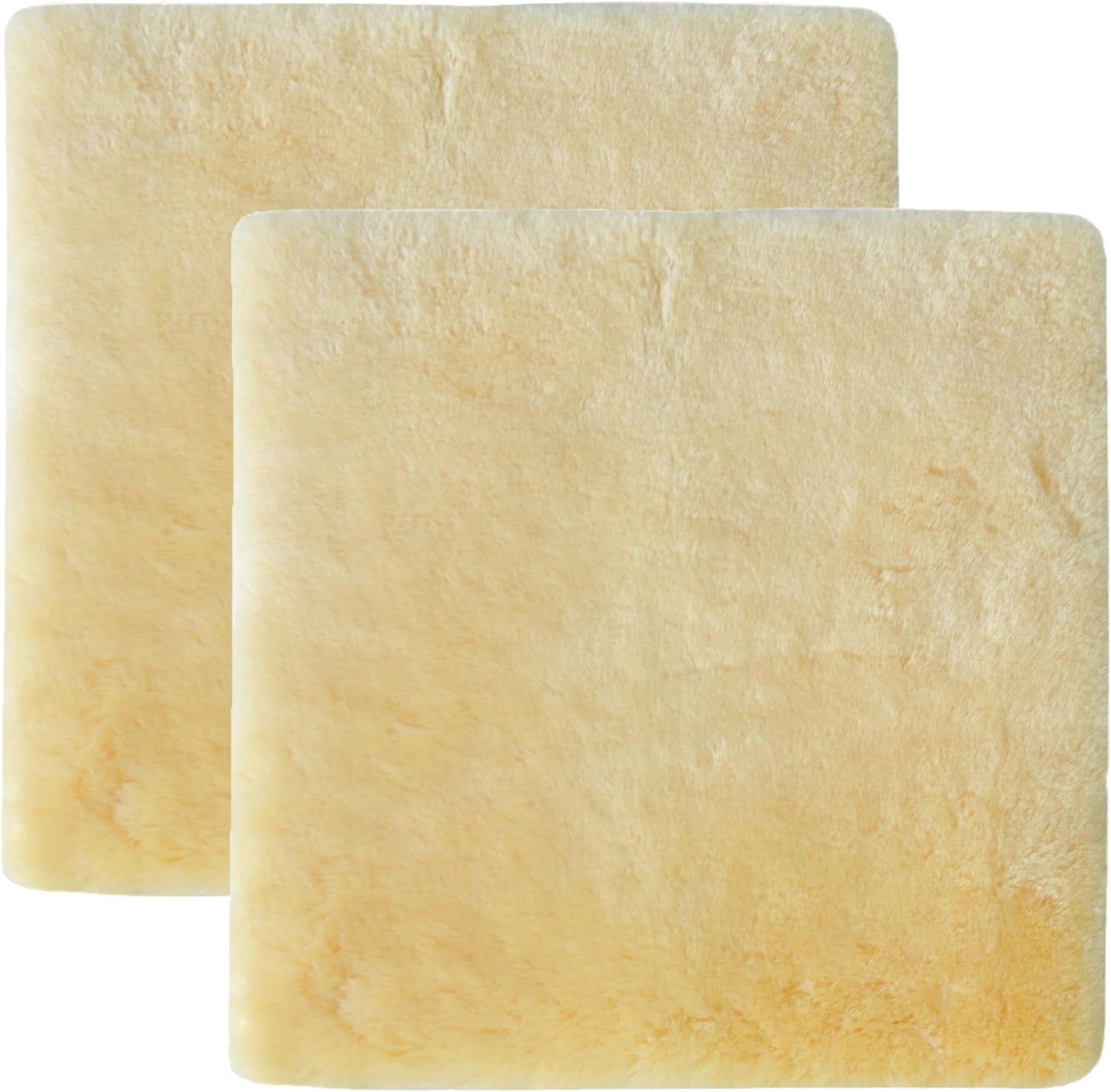 Natural Sheepskin for Bed Sores and Skin Irritation | 100% Real Medical Sheepskins with Non-Slip Back for Pain Relief and Discomfort, Wool Seat Pad, Natural, 17 In. X 17 In.