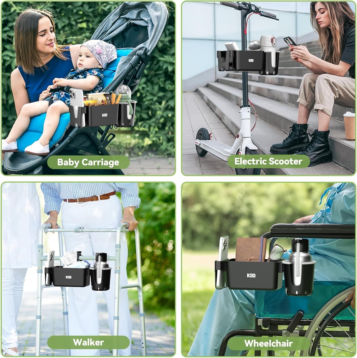 3-In-1 Stroller Tray with Phone & Drink Holder