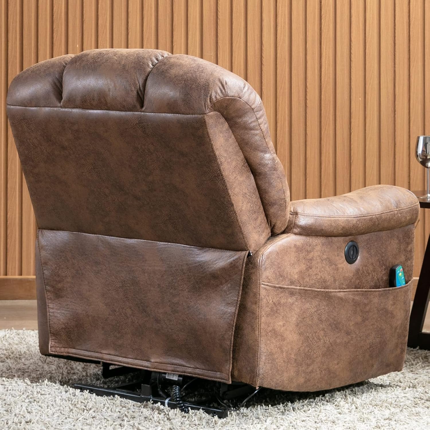 Power Lift Recliner with Massage & Heat � Brown