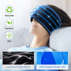 Migraine Relief Cap - Hot/Cold Therapy - Size: One Cap