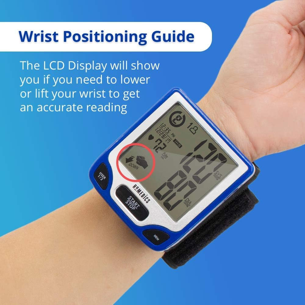 15.  Blood Pressure Monitor - Wrist, 120 Readings