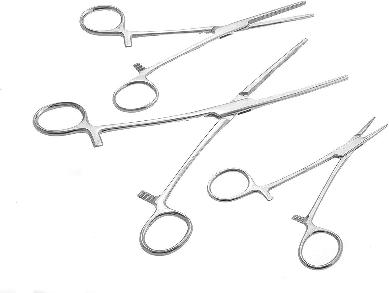 Ultimate Hemostat Set, 6 Piece Ideal for Hobby Tools, Electronics, Fishing and Taxidermy (8", 6.25" and 5")