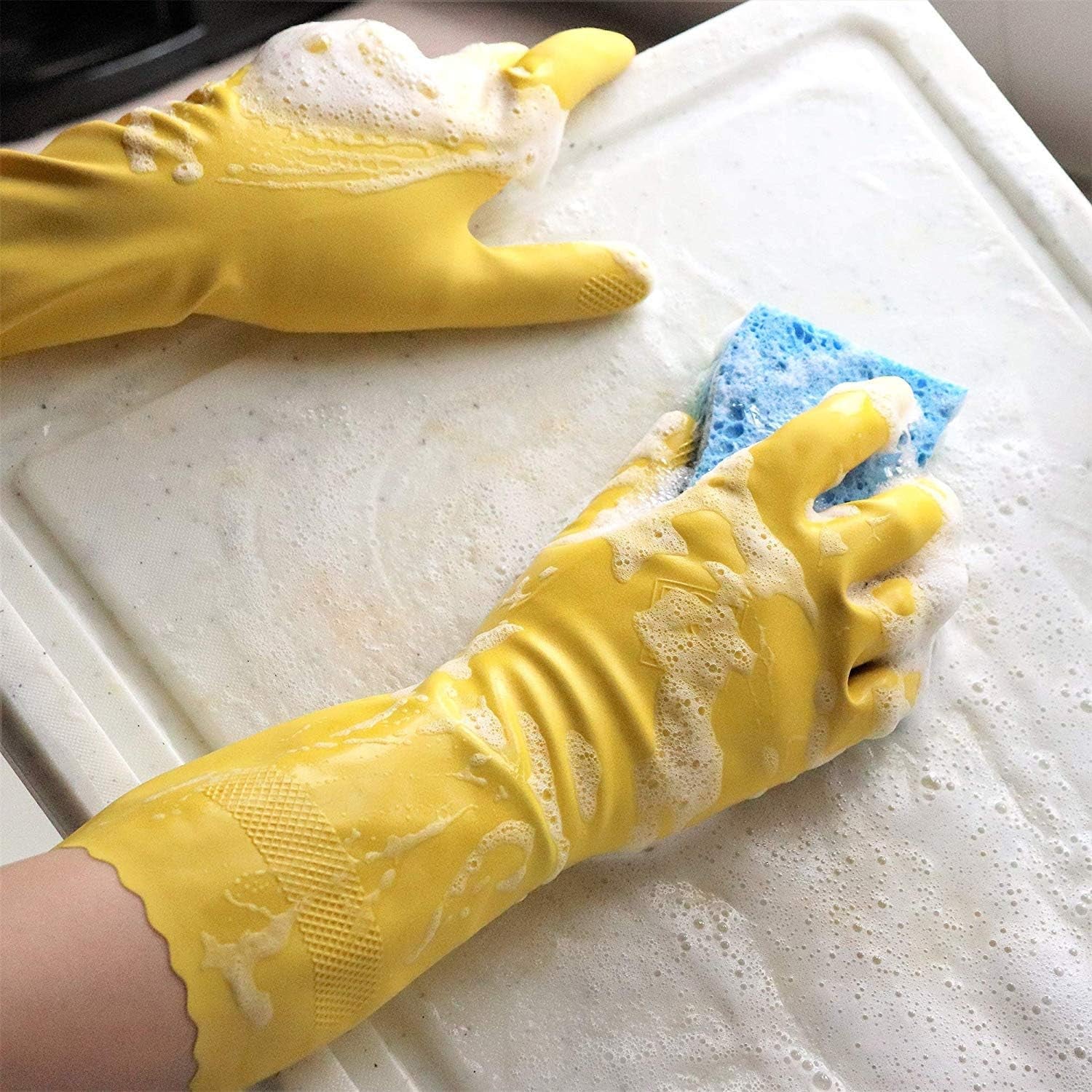 Reusable Rubber Gloves � X-Large, 6 Pairs