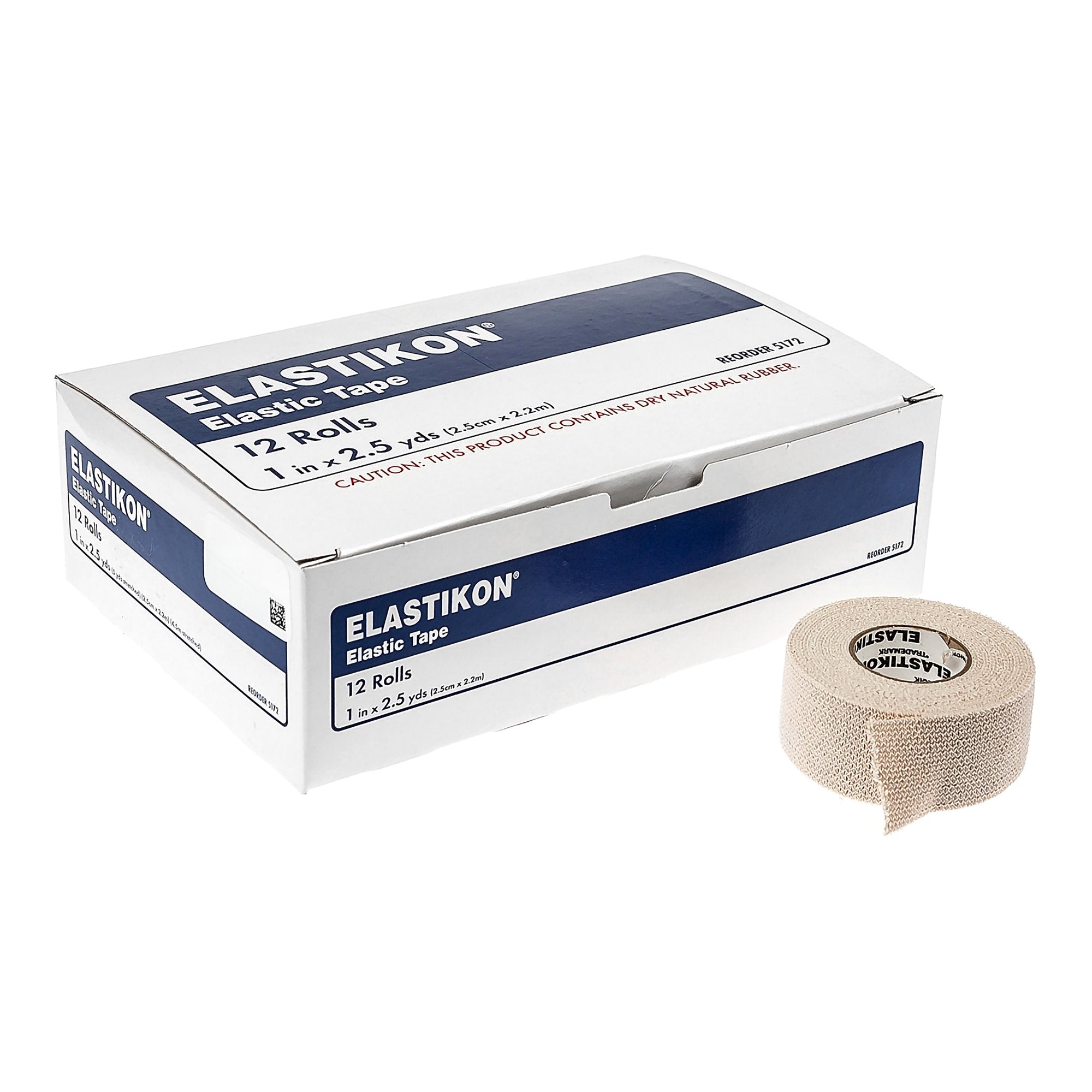 TAPE, SPORTS ELASTIKON ELAS TAN 1" (12RL/BX 12BX/CS)