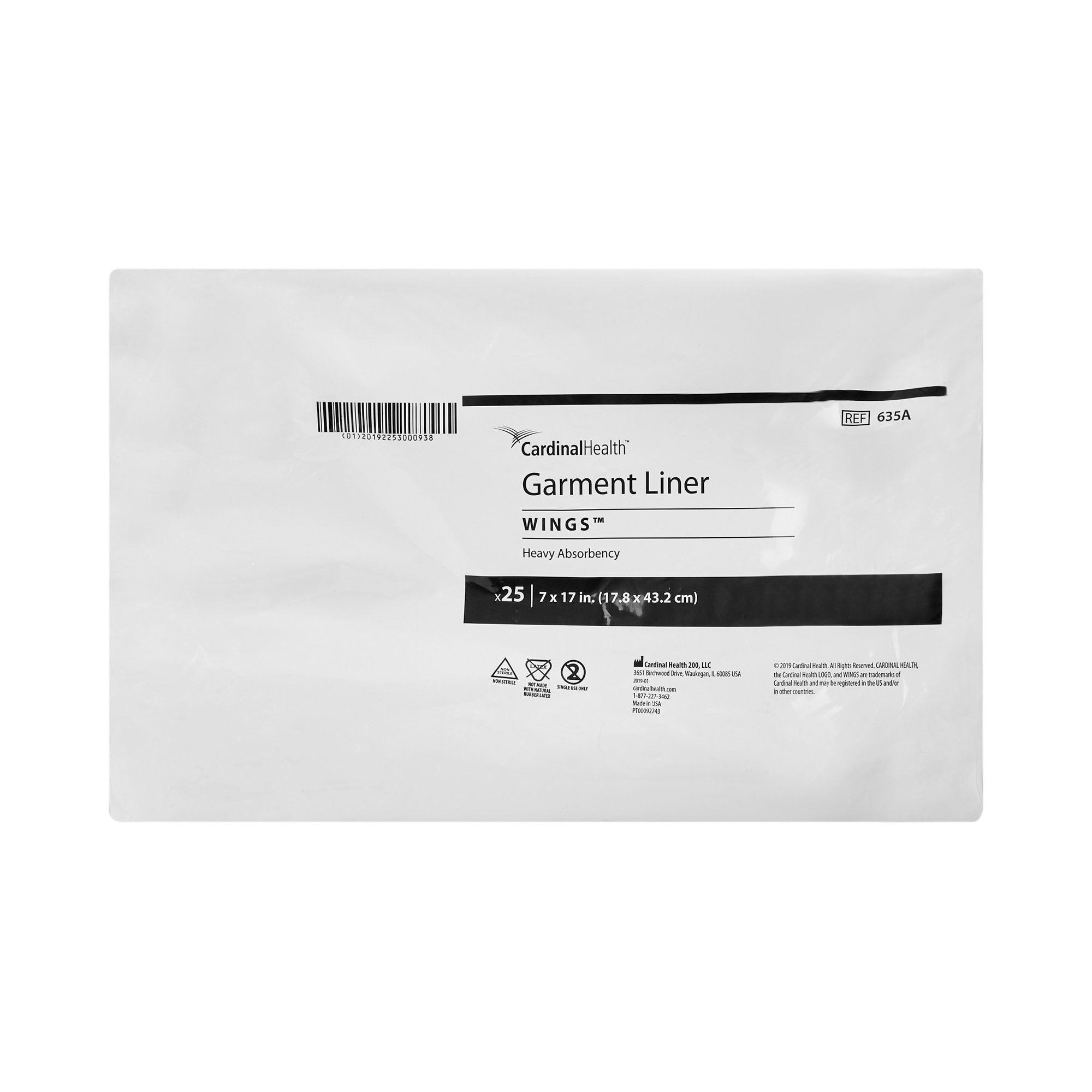 LINER, BRIEF 7X17 (25/BG,8BG/CS) KENICO