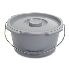 BUCKET, COMMODE W/PLAS HANDLE & CYR 7.5QT (12/CS)