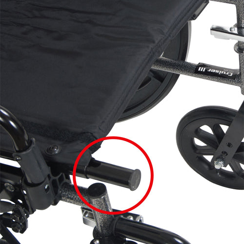 K3 Wheelchair Ltwt 18  w/DDA & ELR  Cruiser III