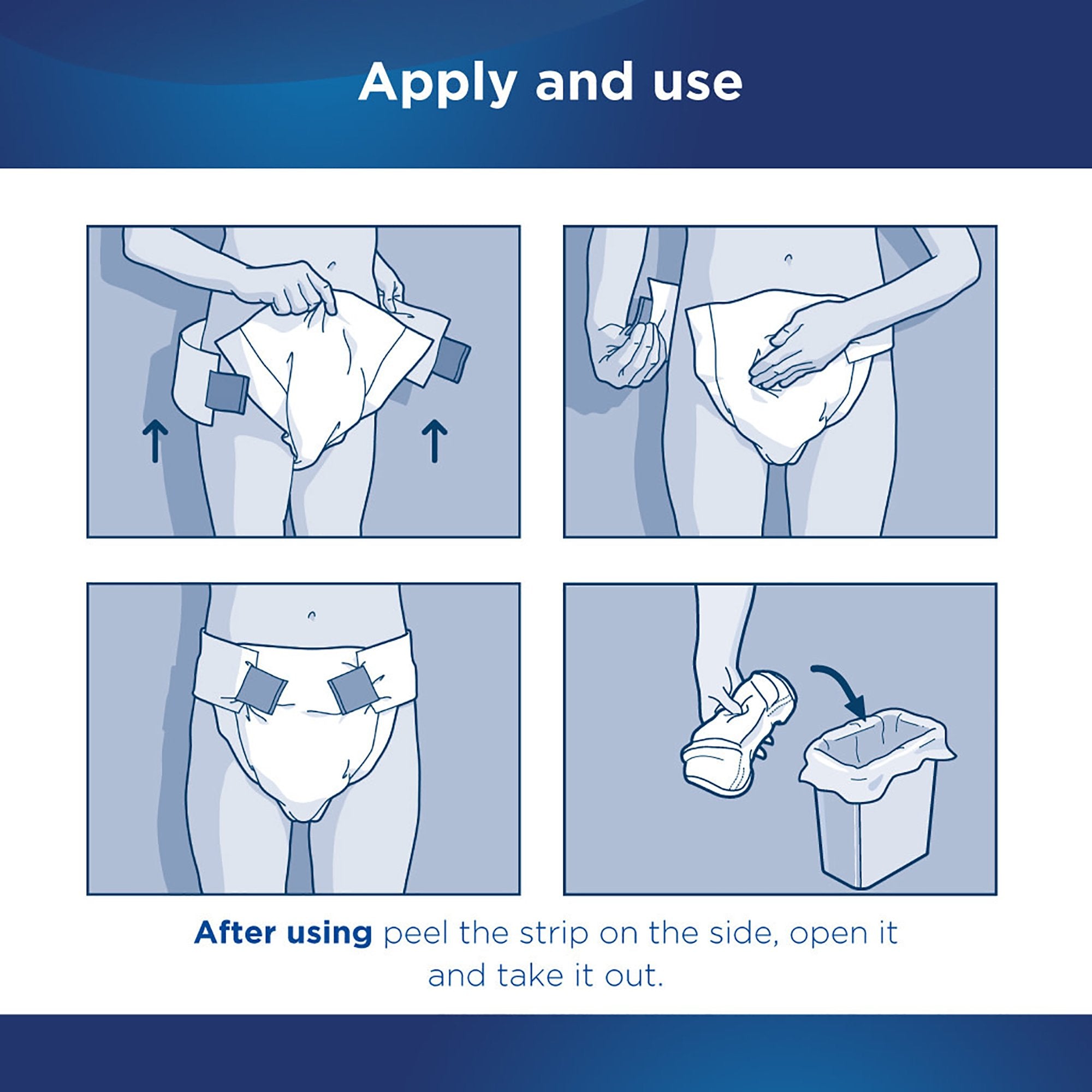 Unisex Adult Incontinence Brief Attends® Care Medium Disposable Moderate Absorbency