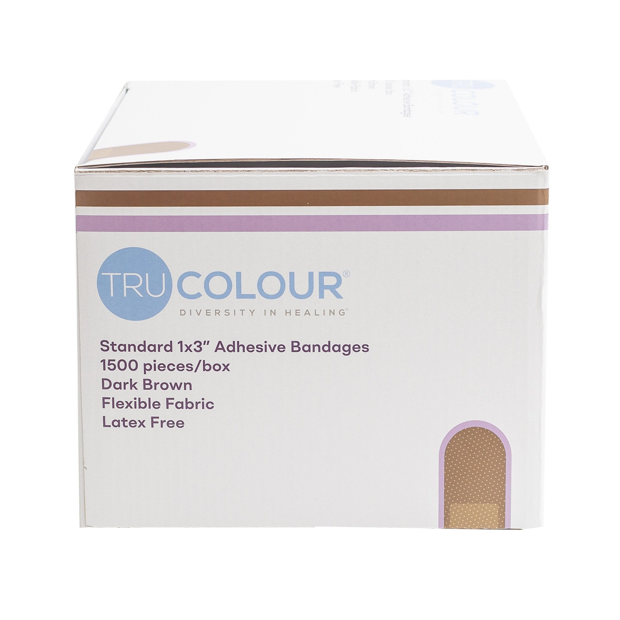 BANDAGE, ADH REFILL BX SKIN TONE DRK BRN (1500/BX 4BX/CS)