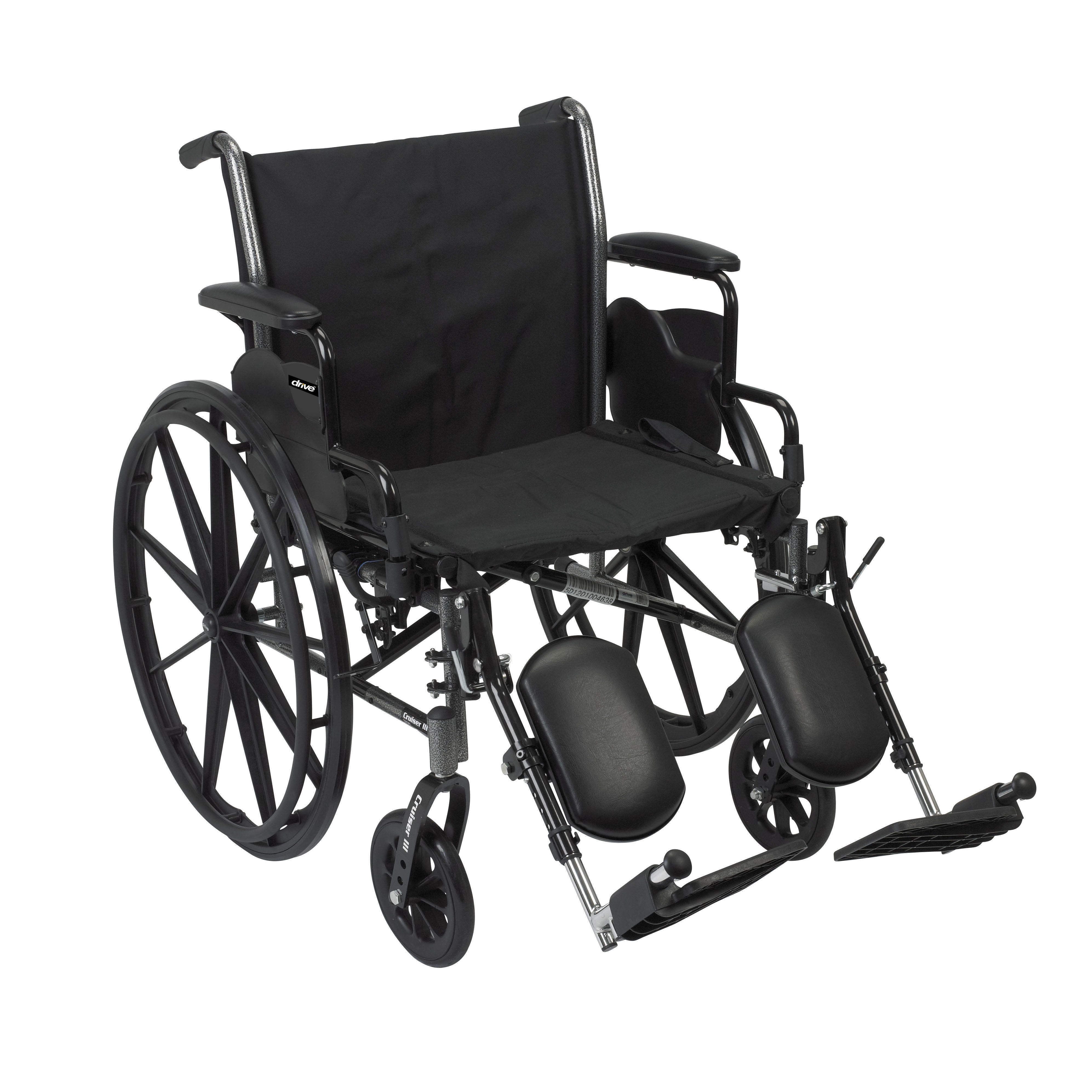 WHEELCHAIR, LTWT DDA ELR 20" 300LBS