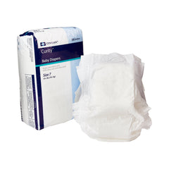 Unisex Baby Diaper Curity™ Size 7 Disposable Heavy Absorbency