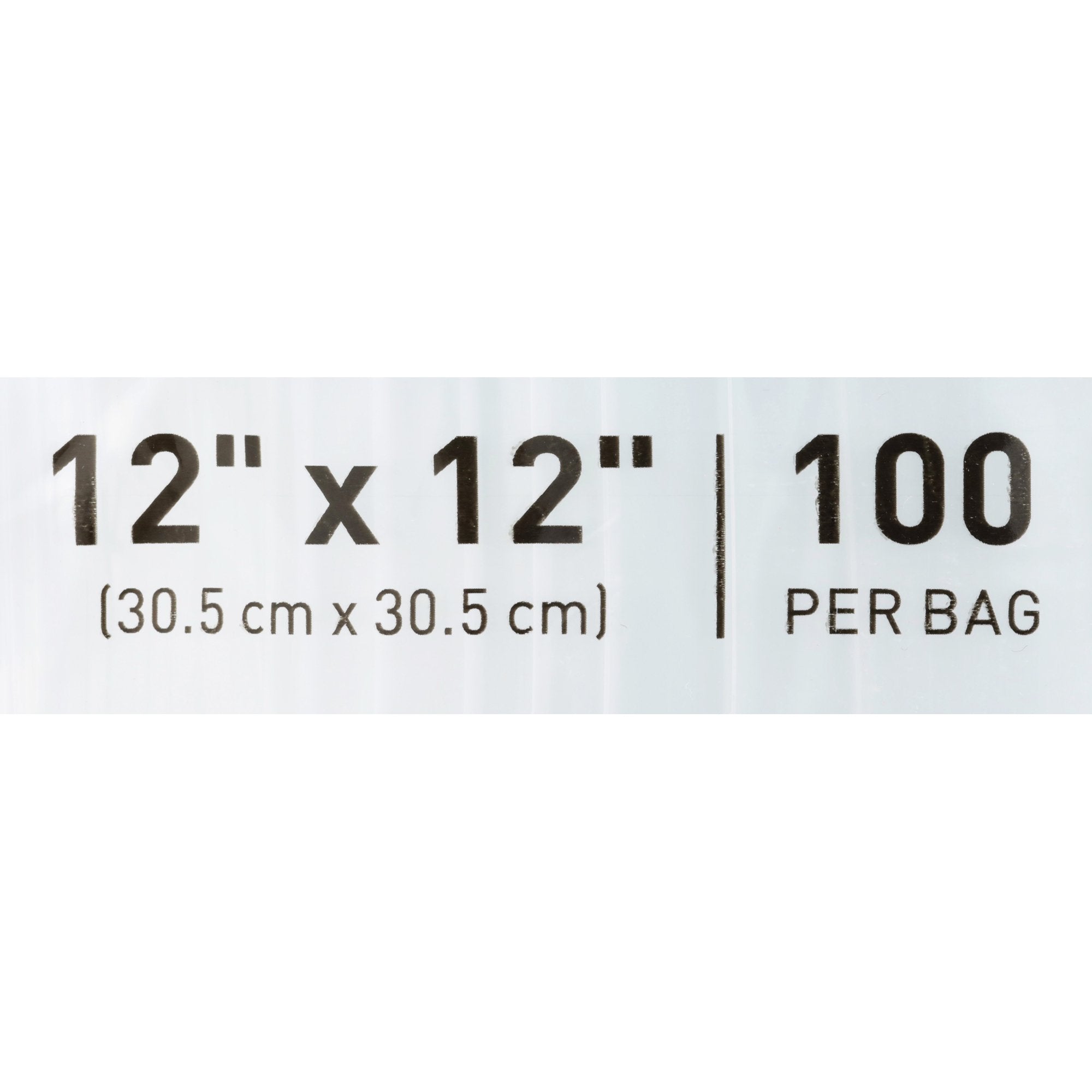 BAG, ZIP LOCK 12X12 (100/BX 10BX/CS)