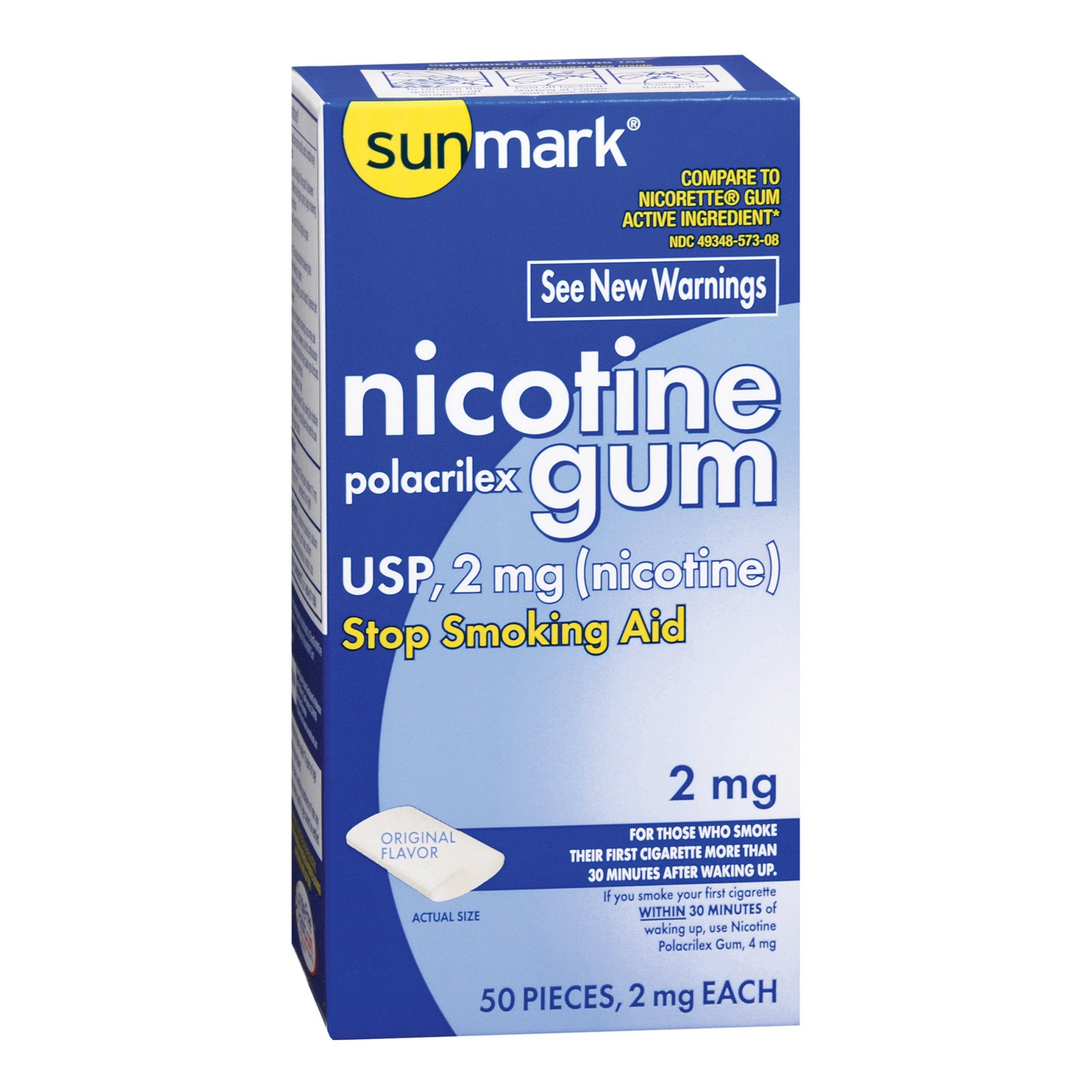 NICOTINE, GUM SM 2MG (50/BX)