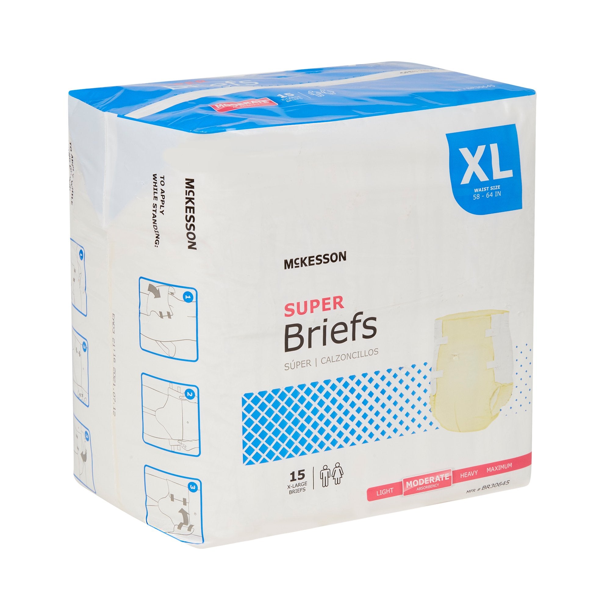 BRIEF, TAB CLSR SUPER XLG 58-64 (15EA/BG 4BG/CS)