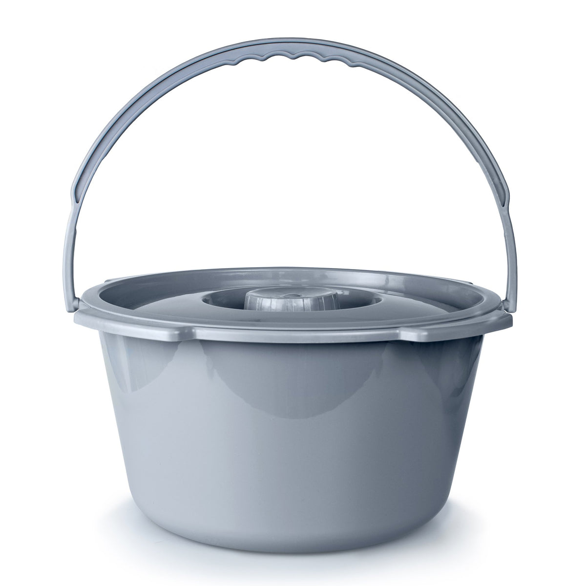 BUCKET, COMMODE W/PLAS HANDLE & CYR 7.5QT (12/CS)