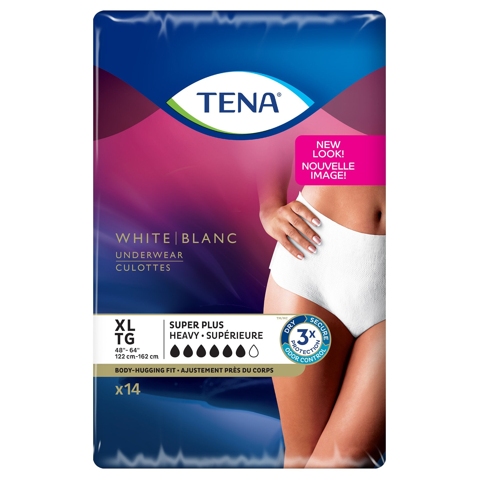 Female Adult Absorbent Underwear TENA® Women™ Super Plus Pull On with Tear Away Seams X-Large Disposable Heavy Absorbency