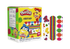 BANDAGE, WOUND PLAY-DOH ADH 3/4"X3" (100/BX12BX/CS)