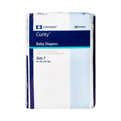 Unisex Baby Diaper Curity™ Size 7 Disposable Heavy Absorbency