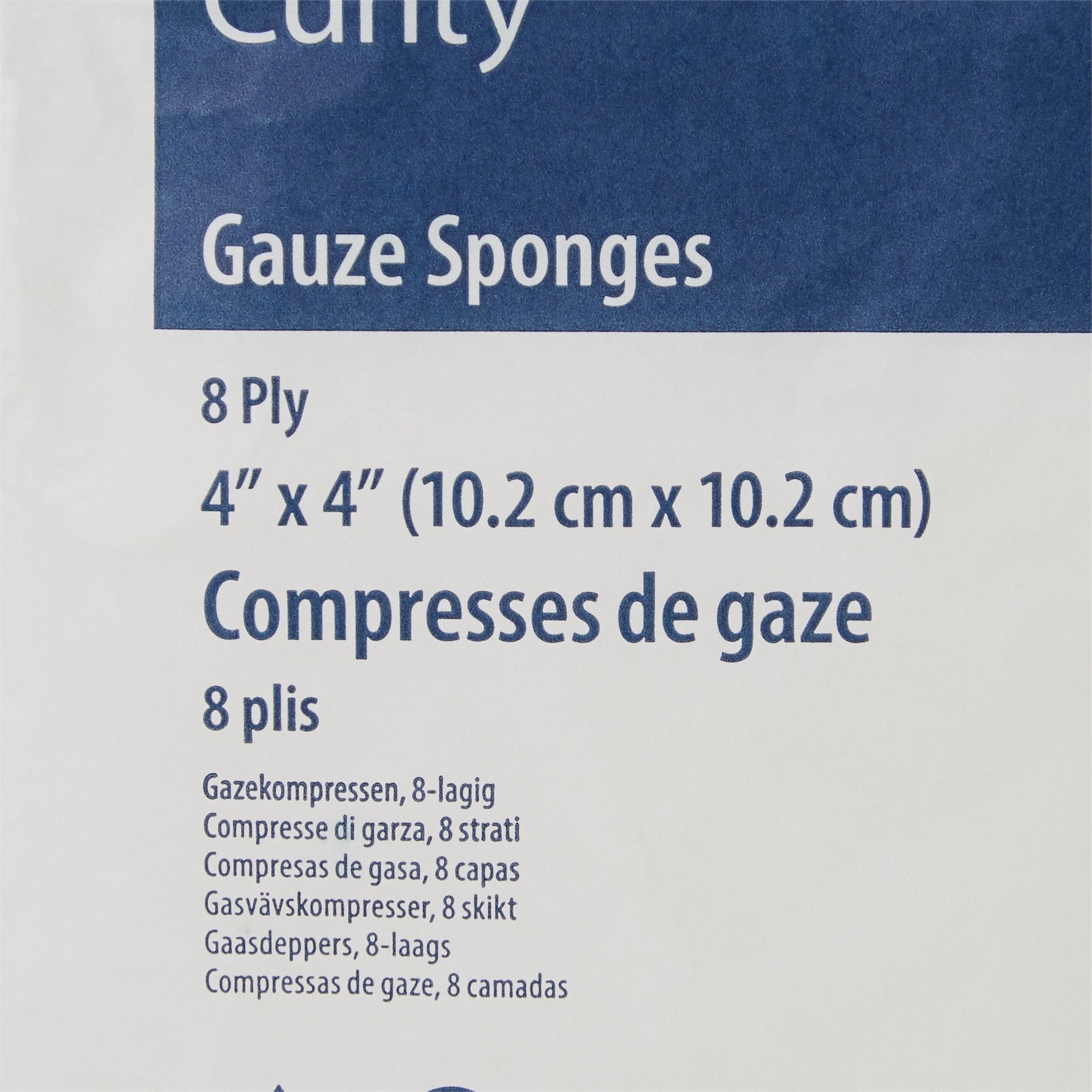 SPONGE, GAUZE 8PLY 4"X4" (200/BG)