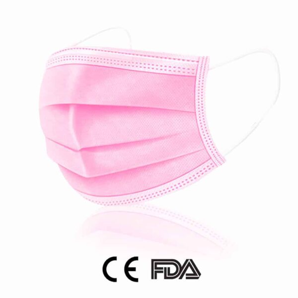 Disposable Surgical Mask Light Pink