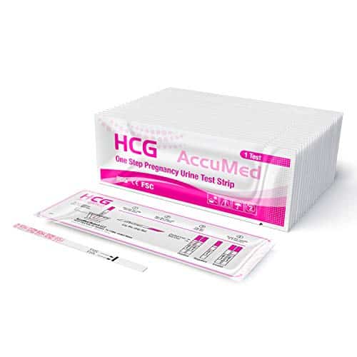 AccuMed pregnancy test strips