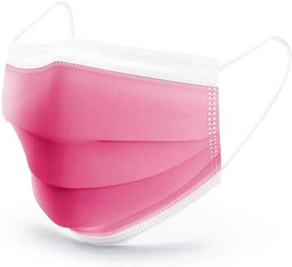 AccuMed Face Mask, Disposable Face Mask pink