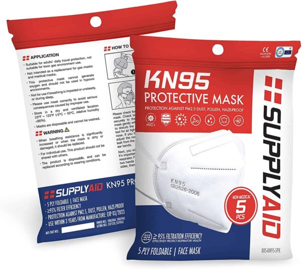 SupplyAID KN95 masks
