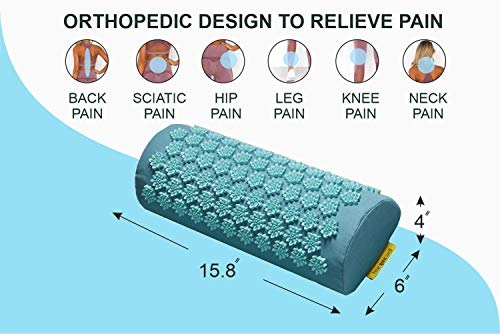 TimeBeeWell Eco-Friendly Back and Neck Pain Relief - Acupressure Mat and Pillow Set - Relieves Stress, Back, Neck, and Sciatic Pain - Comes in a Carry Bag for Storage and Travel 3
