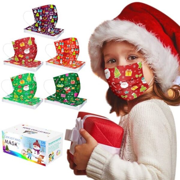 Kids face masks for Christmas