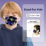 Kids KN95 Face Masks for Children - 50 Pack Individually Wrapped 5-Layer Multicolor Cute Print KN95 Children Disposable Face Masks with Adjustable Nose Clip 3