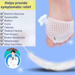 Metatarsal Pads, Toe Separator, Gel Metatarsal Cushion Toe Separators, (4 PCS),New Material, Forefoot Pads, Toe Spacers,Breathable & Soft Gel, Best for Diabetic Feet, Blisters, Forefoot Pain. 9