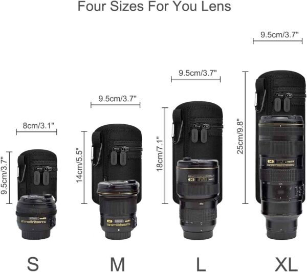 Protective Lens Cases for DSLR Camera