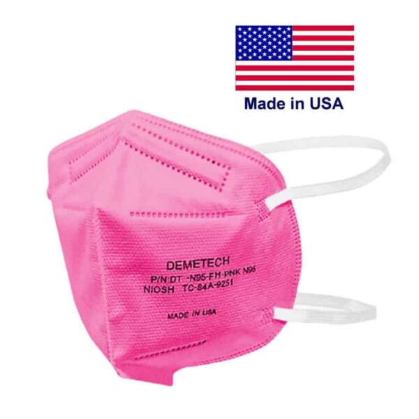 pink n95 mask made in the USA